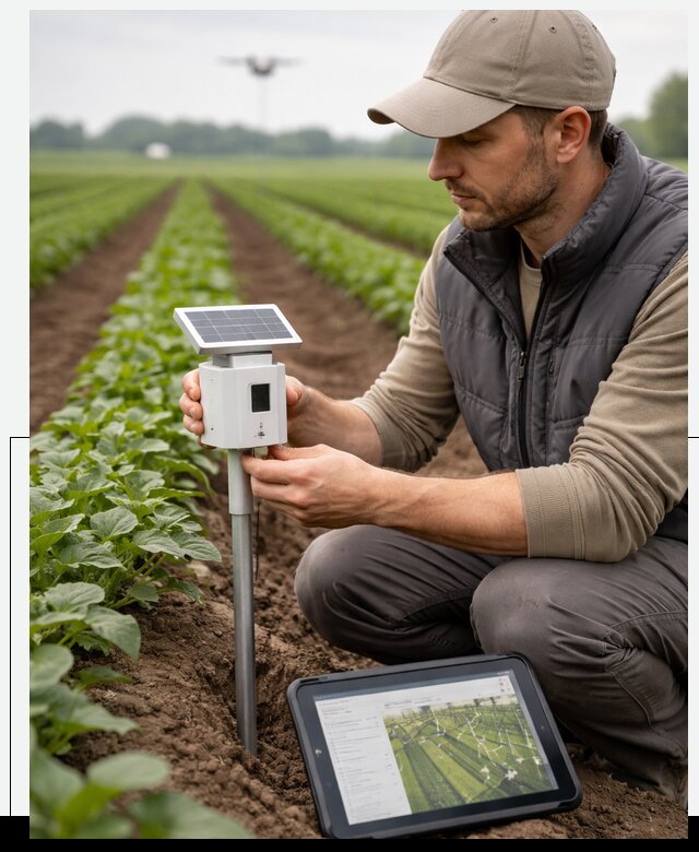 IoT мониторинг сельскохозяйственных полей и контроля в Амурске