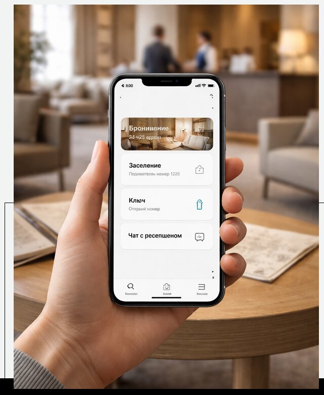 Мобильное приложение для гостей отеля в Амурске, управление сервисом